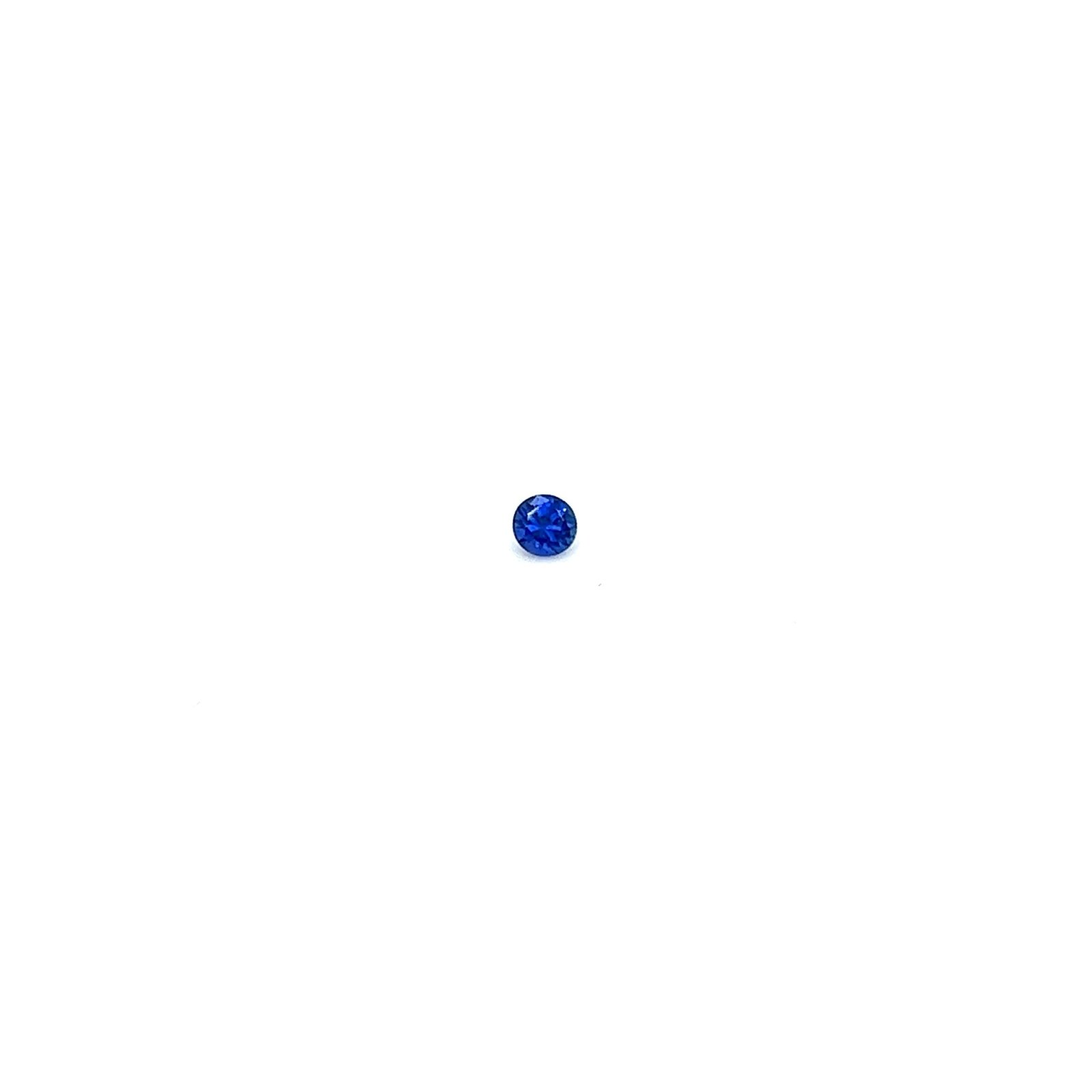0.107 carat, Blue, Ceylon, Round,  Gemstone, 5210.1 – Picture 4
